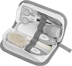 Zestaw do pielęgnacji niemowląt, szary - Akuku Hooligans Baby Care Starter Kit — Zdjęcie N1