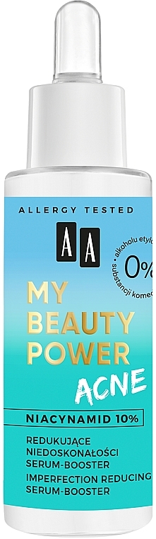 Redukujące niedoskonałości serum-booster do twarzy - AA My Beauty Power Acne — Zdjęcie N4