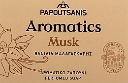 Perfumowane mydło Białe piżmo - Papoutsanis Aromatics Bar Soap — Zdjęcie N1
