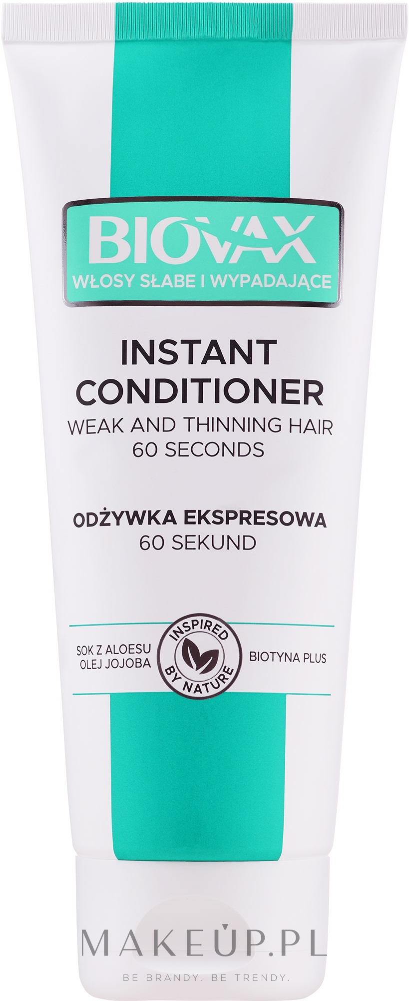 Odżywka ekspresowa 7w1 z sokiem z aloesu i olejem jojoba do włosów słabych i wypadających - Biovax BB 7in1 Conditioner Prone To Hair Loss — Zdjęcie 200 ml