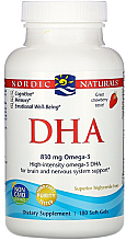 Kup Suplement diety Omega-3, 830 mg, smak truskawkowy - Nordic Naturals DHA Strawberry