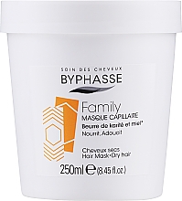 Kup Maska do włosów suchych i zniszczonych z masłem shea i miodem - Byphasse Family Shea Butter and Honey Hair Mask