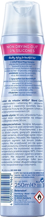 Lakier do włosów - NIVEA Blonde Care Styling Spray — Zdjęcie N2