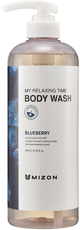 Nawilżający żel pod prysznic - Mizon My Relaxing Time Body Wash Blueberry