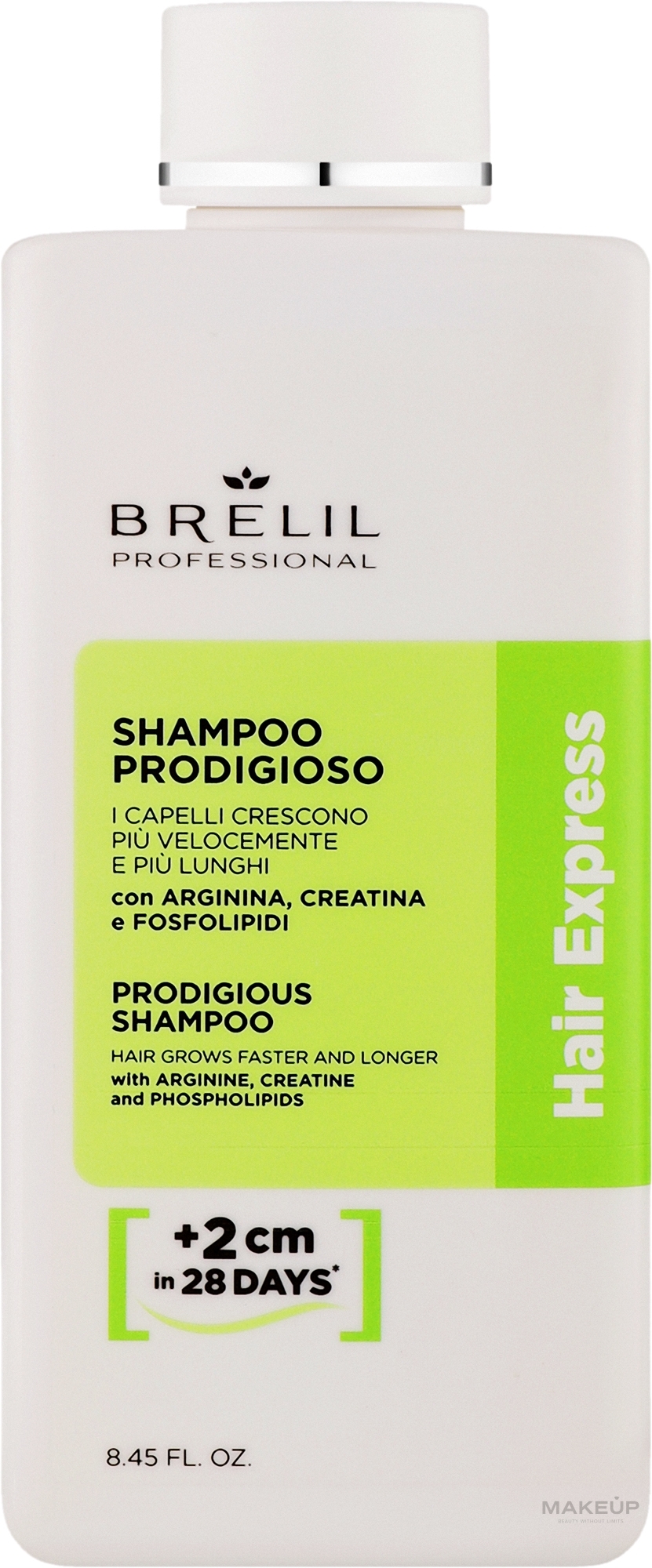 Szampon do intensywnego wzrostu włosów - Brelil Hair Express Treatment Prodigious Shampoo — Zdjęcie 250 ml