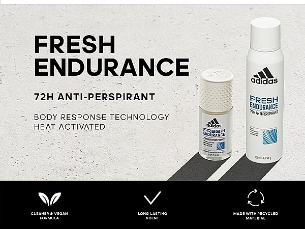 Dezodorant-antyperspirant - Adidas Fresh Endurance Women 72H Anti-Perspirant — Zdjęcie N6