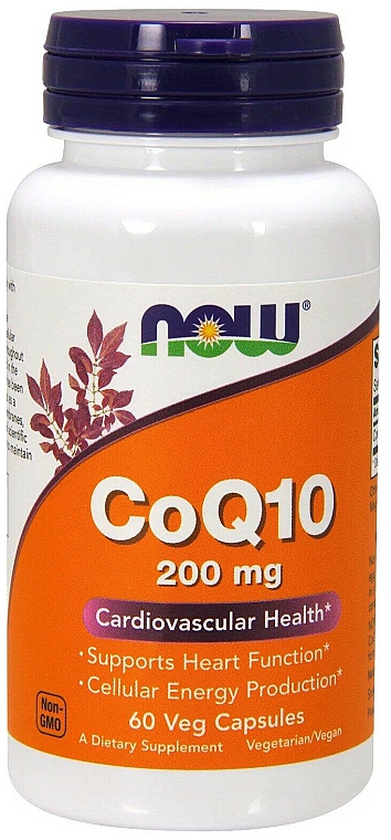Koenzym Q10, 200 mg, 60 kapsułek - Now Foods CoQ10  — фото N1