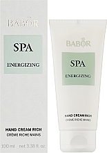 Krem do rąk dla mężczyzn - Babor Spa Energizing Hand Cream Rich — Zdjęcie N2