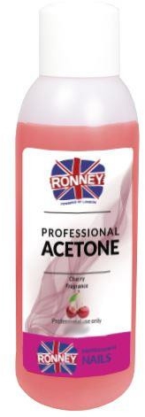 Acetonowy zmywacz do paznokci Wiśnia - Ronney Professional Acetone Cherry