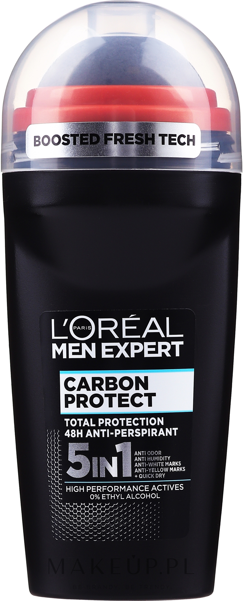 Antyperspirant w kulce - L'Oreal Paris Men Expert Carbon Protect Anti-Perspirant Intense Ice Deo Roll-On — Zdjęcie 50 ml
