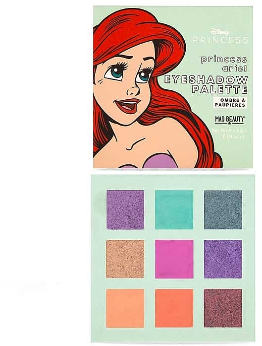 Paleta cieni do powiek Ariel - Mad Beauty Disney POP Princess Mini Ariel Eyeshadow Palette — Zdjęcie N2