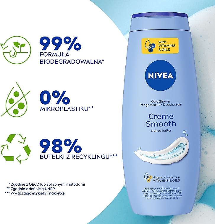 Kremowy żel pod prysznic Masło shea - NIVEA Smooth Shower Gel — Zdjęcie N6