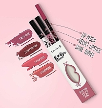 Zestaw do makijażu ust - Lovely K'Lips Velvet (lipstick + lip/pencil + lip/top) — Zdjęcie N2