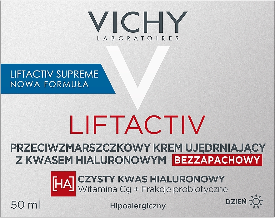 Ujędrniający krem przeciwzmarszczkowy - Vichy Liftactiv H.A. Anti-Wrinkle Firming Cream Fragrance-Free — Zdjęcie N4