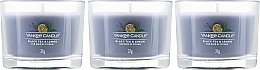 Zestaw świec zapachowych - Yankee Candle Black Tea & Lemon (candle/3x37g) — Zdjęcie N2