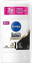 Antyperspirant w sztyfcie - NIVEA Black & White Invisible Silky Smooth Deodorant — Zdjęcie N1