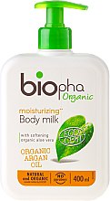 Kup Nawilżające mleczko do ciała z organicznym olejem arganowym i aloesem - Biopha Organic Moisturizing Body Milk Organic Argan Oil