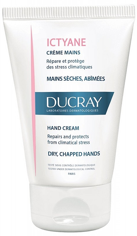 Krem nawilżająco-ochronny do rąk - Ducray Ictyane Hand Cream — Zdjęcie N1