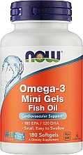 Kapsułki żelowe mini Omega-3 - Now Foods Omega-3 Mini Gels — Zdjęcie N1