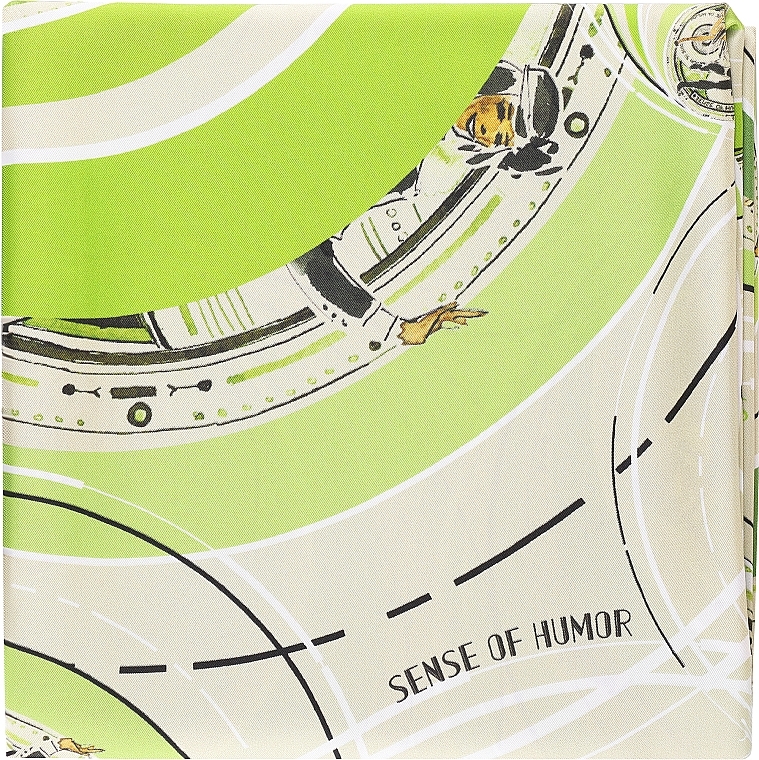 State Of Mind Sense of Humor Silk Scarf - Jedwabny szal — Zdjęcie N1