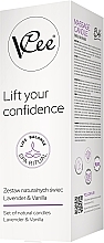 Zestaw naturalnych świec - Vcee Lift Your Confidence Lavener & Vanilla (candle/80g + candle/100ml) — Zdjęcie N1