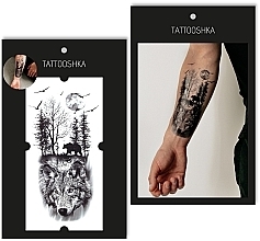 Kup Tatuaż tymczasowy Dziki wilk - Tattooshka