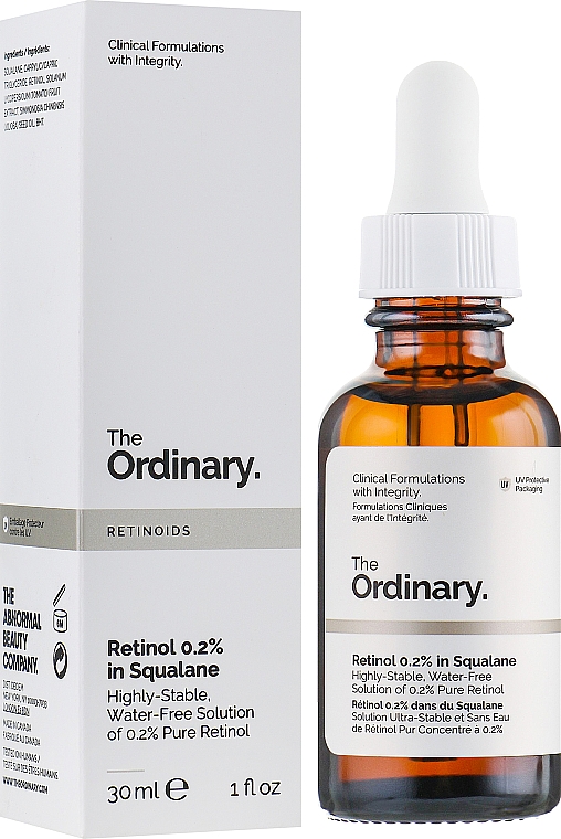 Serum do twarzy z retinolem 0,2% w skwalanie - The Ordinary Retinoids Retinol 0.2% In Squalane