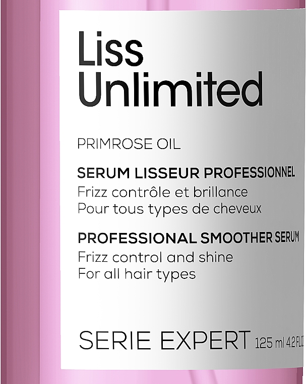Nabłyszczający olejek wygładzający do włosów z olejem wiesiołkowym - L'Oréal Professionnel Liss Unlimited Blow-Dry Oil New — Zdjęcie N3