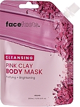 Kup Oczyszczająca maska do ciała z glinką różaną - Face Facts Cleansing Pink Clay Body Mask 