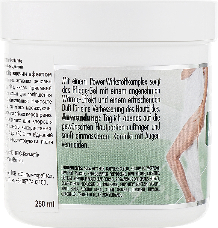 Żel antycellulitowy o działaniu rozgrzewającym - Krauterhof Anti Cellulite Gel — Zdjęcie N2