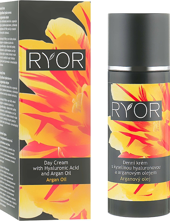 Krem na dzień z kwasem hialuronowym i olejem arganowym - Ryor Day Cream With Hyaluronic Acid And Argan Oil — Zdjęcie N1