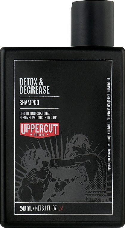 Detoksykujący szampon oczyszczający do włosów dla mężczyzn - Uppercut Detox and Degrease Shampoo — Zdjęcie N1