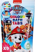 Musujące kolorowe tabletki do kąpieli, niebieskie opakowanie - Nickelodeon Paw Patrol Movie Colour Bath Tabs — Zdjęcie N1