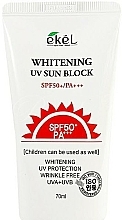 Wybielający krem przeciwsłoneczny do twarzy SPF 50+/PA+++ - Ekel Whitening UV Sun Block — Zdjęcie N1
