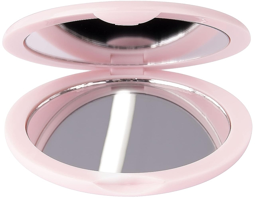 Lustro kieszonkowe, różowe - Brushworks Compact Mirror — Zdjęcie N3