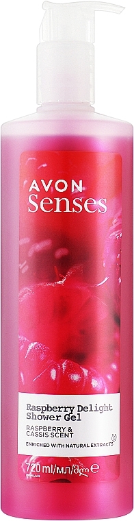 Żel pod prysznic Malina i czarna porzeczka - Avon Senses Raspberry Delight Shower Gel — Zdjęcie N3
