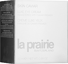 Luksusowy krem na okolice oczu - La Prairie Skin Caviar Luxe Eye Cream — Zdjęcie N2