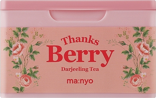 Zestaw masek w płachcie na bazie herbaty - Manyo Thanks Berry Darjeeling Tea Mask — Zdjęcie N1