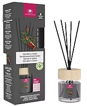 Dyfuzor zapachowy z patyczkami Drzewo sandałowe i cedr - Cristalinas Mikado Reed Diffuser — Zdjęcie N1