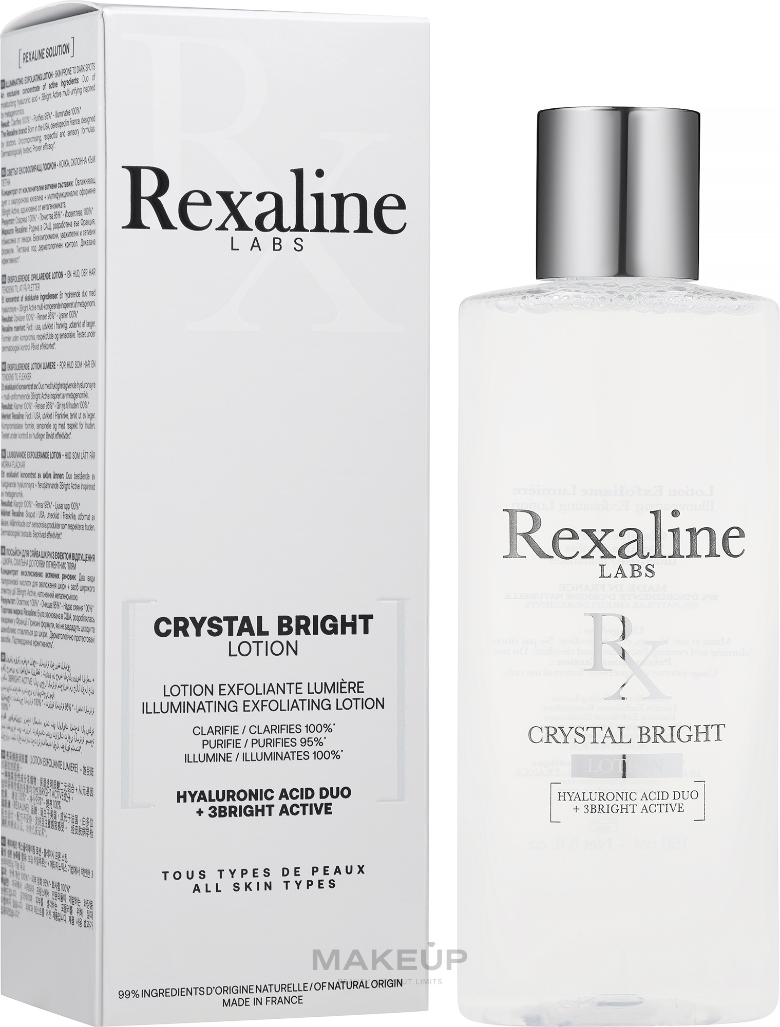 Złuszczający balsam do twarzy - Rexaline Crystal Bright Lotion — Zdjęcie 150 ml