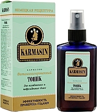 Witaminizujący tonik do włosów osłabionych i zniszczonych - Pharma Group Laboratories Karmasin Toner Hair — Zdjęcie N3