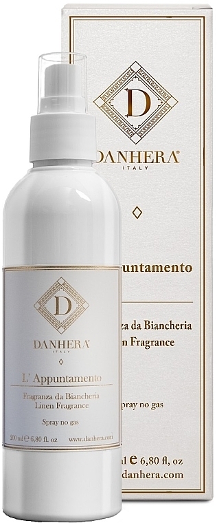 Perfumowany spray do tekstyliów i mebli - Danhera L’Appuntamento Linen Fragrance — Zdjęcie N1