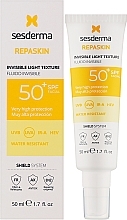 Przeciwsłoneczny krem do twarzy - SesDerma Laboratories Repaskin Invisible Light Texture SPF50 — Zdjęcie N2