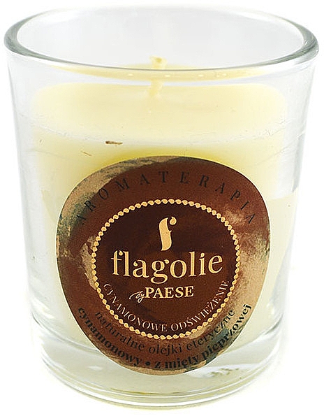 Świeca zapachowa w szklance Cynamonowe odświeżenie - Flagolie by Paese Scented Candle Cinnamon — Zdjęcie N1