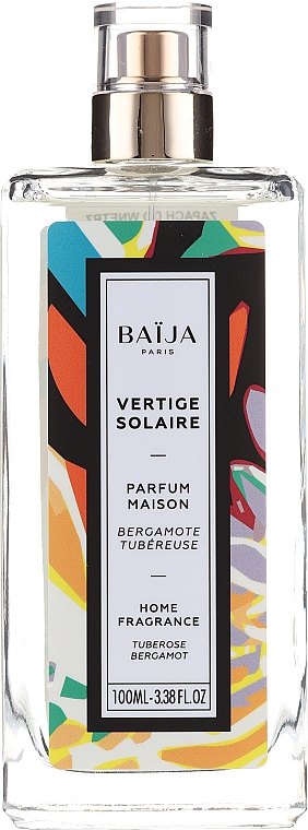 Perfumowany spray do domu - Baija Vertige Solaire Home Fragrance — Zdjęcie N1