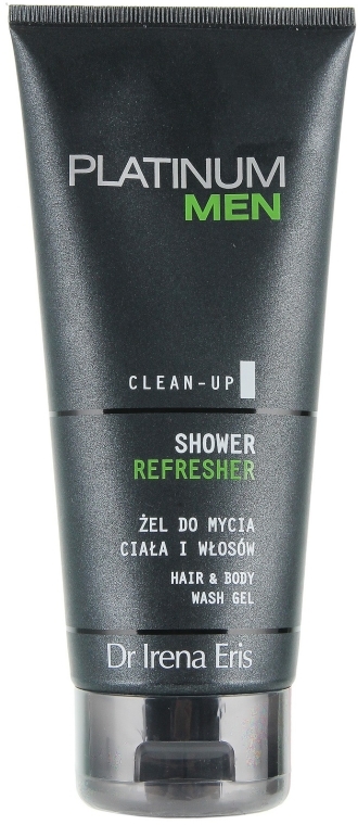 Oczyszczający żel do ciała i włosów - Dr Irena Eris Platinum Men Shower Refresher Hair & Body Wash Gel — Zdjęcie N1