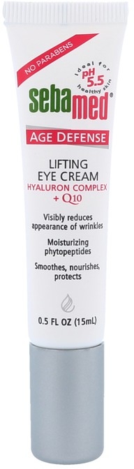 Wygładzający krem pod oczy z hialuronem i koenzymem Q10 - Sebamed Age Defense Lifting Eye Cream