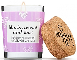 Świeca do masażu Czarna porzeczka i kiwi - Magnetifico Enjoy it! Massage Candle Blackcurrant & Kiwi — Zdjęcie N1