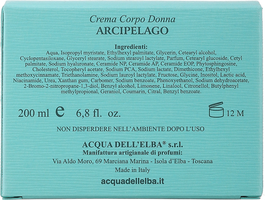 Acqua dell Elba Arcipelago Women - Perfumowany krem do ciała — Zdjęcie N3