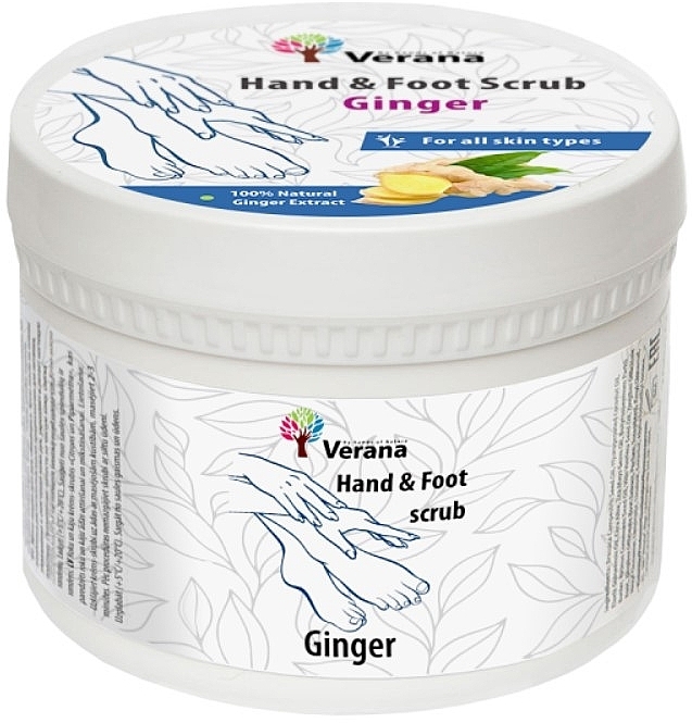 Peeling do dłoni i stóp Ginger - Verana Hand & Foot Scrub Ginger — Zdjęcie N1